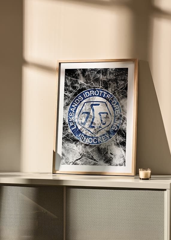 Poster Frozen In Ice Logo Leksands IF crossfade