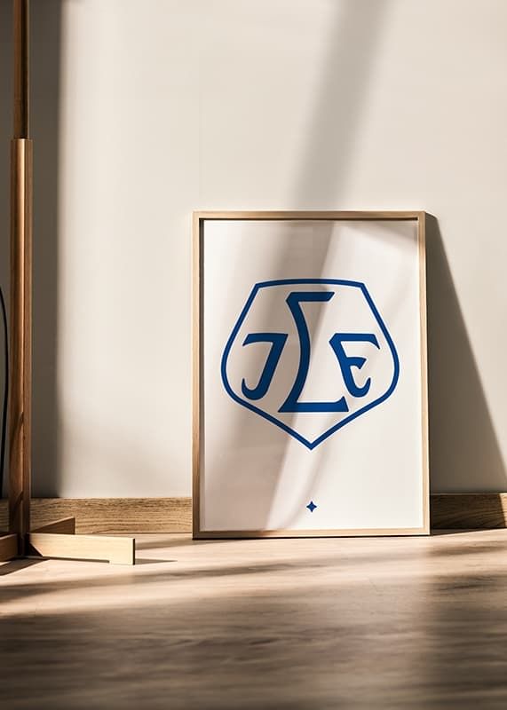 Poster Sköld Vit BG Leksands IF crossfade