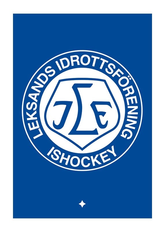 Poster Logo Blå BG Leksands IF