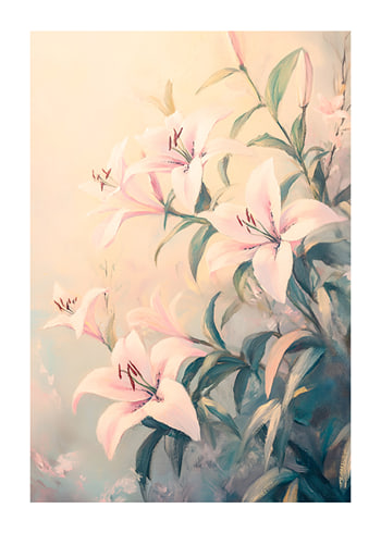 Plakat Lilies In Pastel Light
