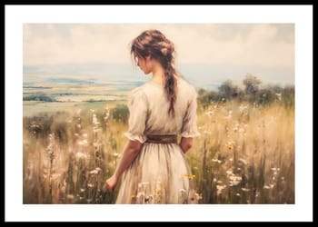 Poster A Woman In Harmony With Nature