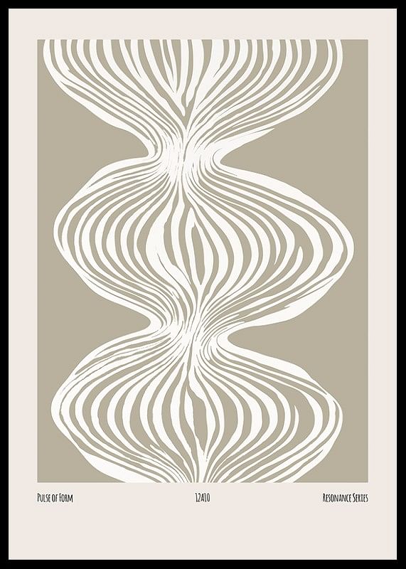 Poster cu un model abstract cu linii albe curgătoare-12