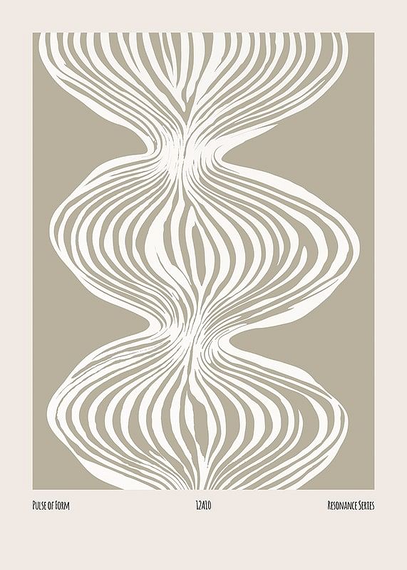 Poster cu un model abstract cu linii albe curgătoare-12
