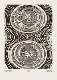 Poster with an abstract illustration of movement symbolizing memory-1