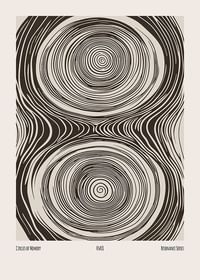 Poster with an abstract illustration of movement symbolizing memory-1