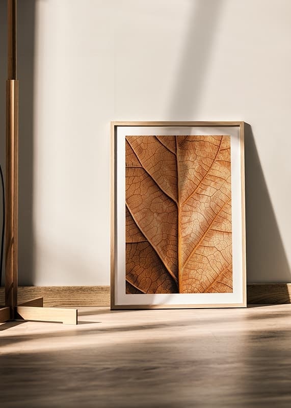 Affiche Autumn Leaf Golden Veins crossfade