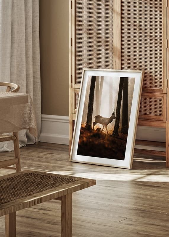 Póster Majestic Deer Autumn Light crossfade