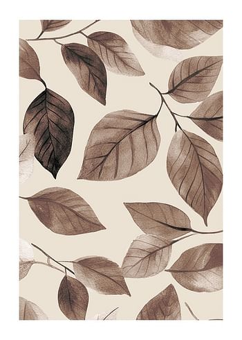 Poster Soft Falling Leaves