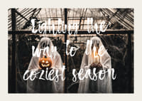 Poster met een afbeelding ter ere van Halloween en de herfst-3