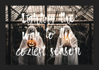 Poster met een afbeelding ter ere van Halloween en de herfst-5