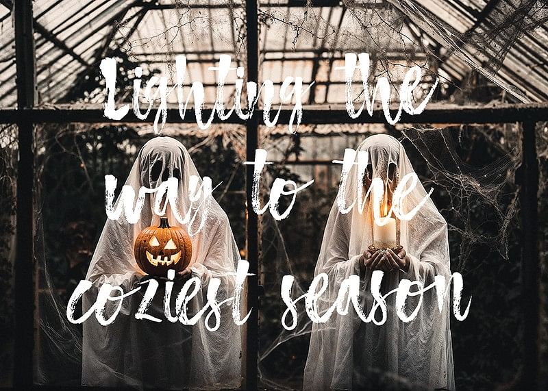 Plagát s obrázkom oslavujúcim Halloween a jeseň-12