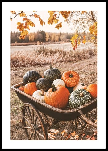 Poster Wagon Of Pumpkins