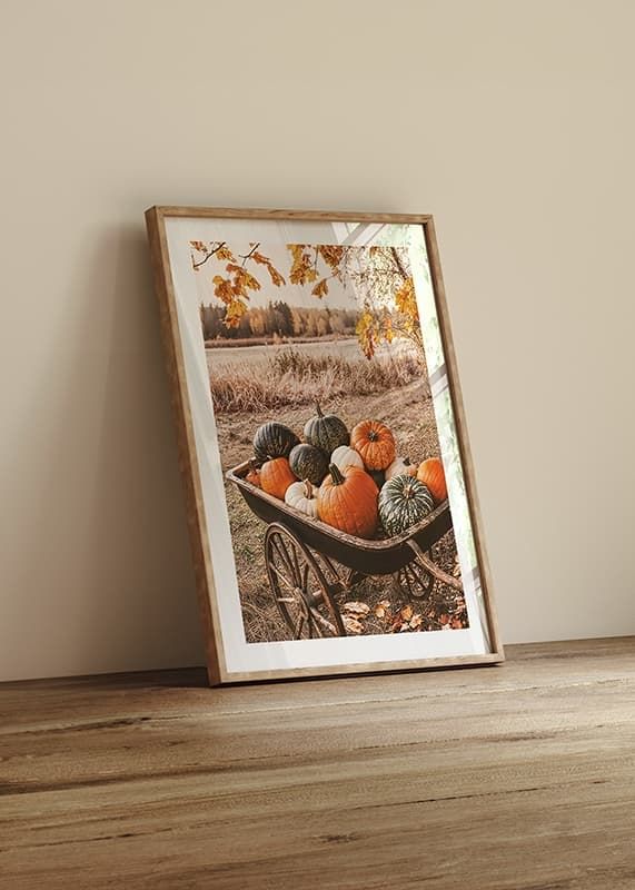 Póster Wagon Of Pumpkins crossfade