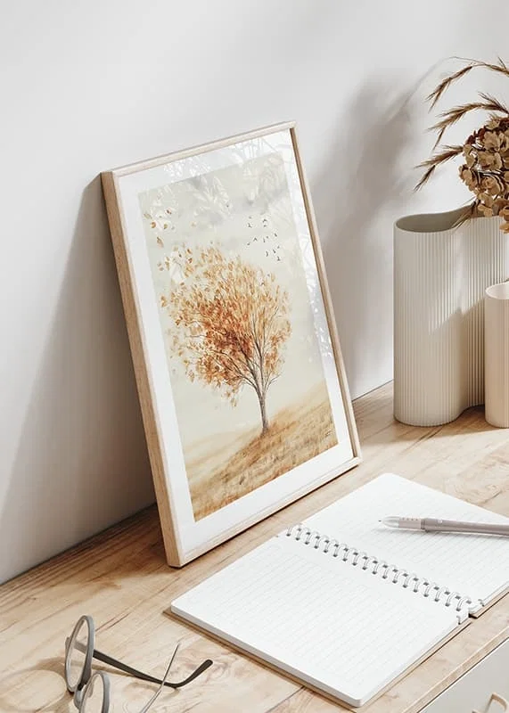 Poster Autumn Breeze A Tree in Motion crossfade
