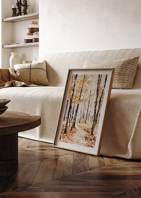 Poster Aquarelle Autumn Pathway crossfade