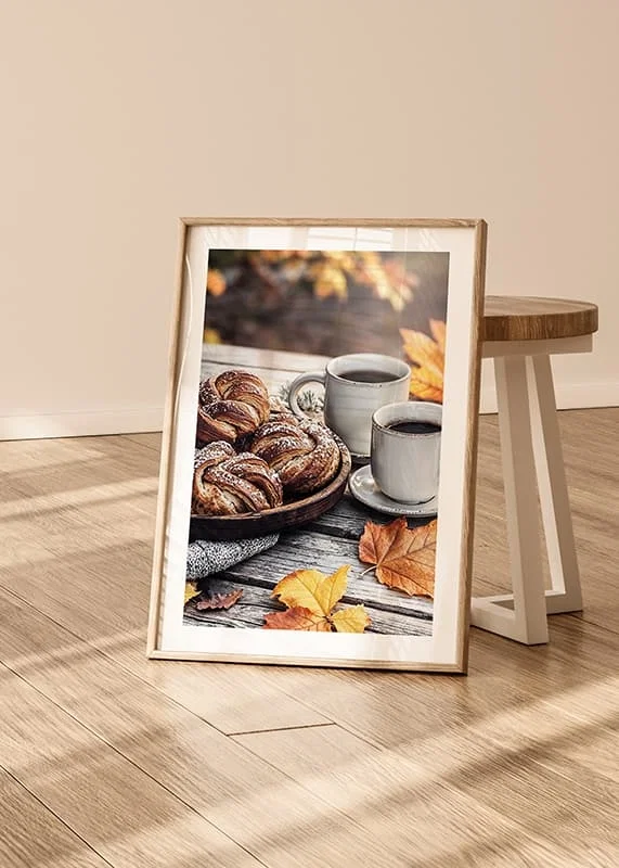 Poster Autumn Coffee & Cinnamon Buns Delight crossfade