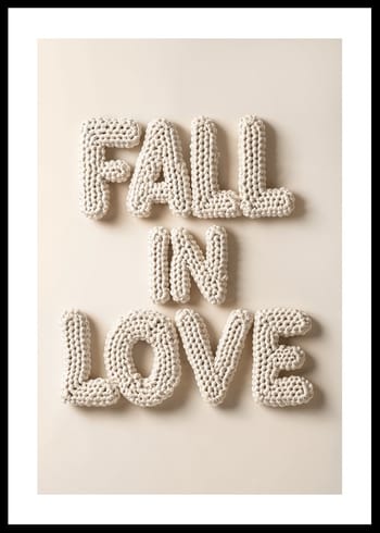Poster Fall In Love Cozy Crochet