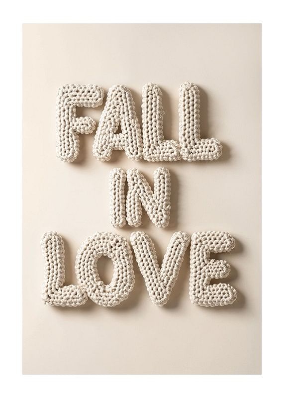 Poster Fall In Love Cozy Crochet