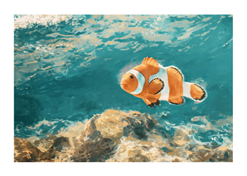 Affiche Clownfish Beneath The Waves
