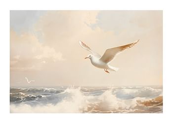 Plakat Soaring Above The Waves