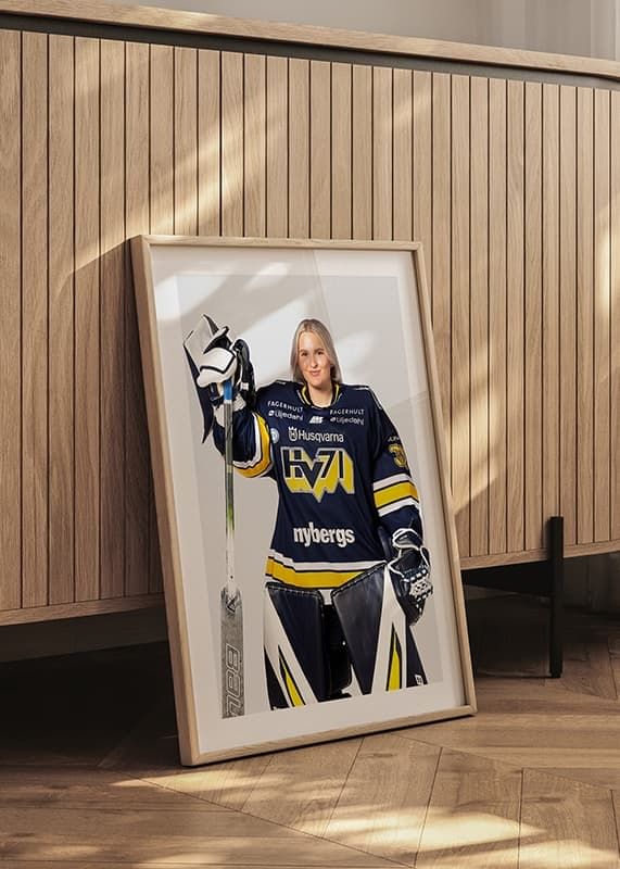 Poster Viktorie Svejdova #30 HV71 2024/2025 crossfade