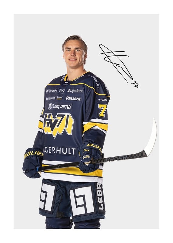 Poster Herman Hansson #77 HV71 2024/2025