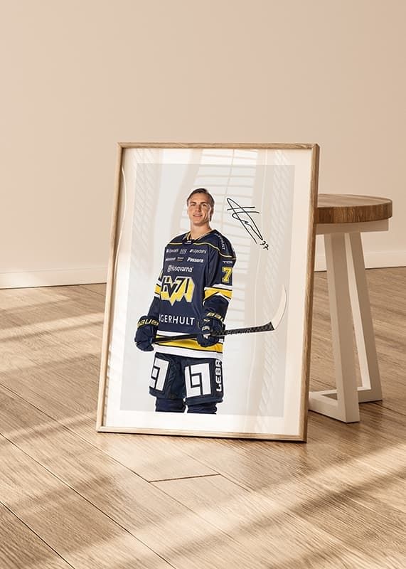 Poster Herman Hansson #77 HV71 2024/2025 crossfade