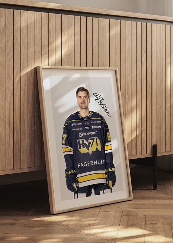 Poster Oliwer Kaski #67 HV71 2024/2025 crossfade