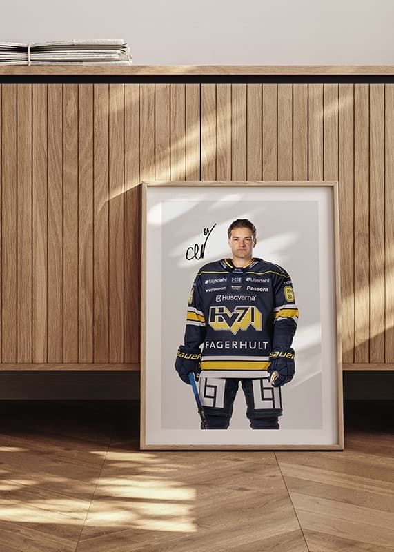 Poster Olle Strandell #66 HV71 2024/2025 crossfade