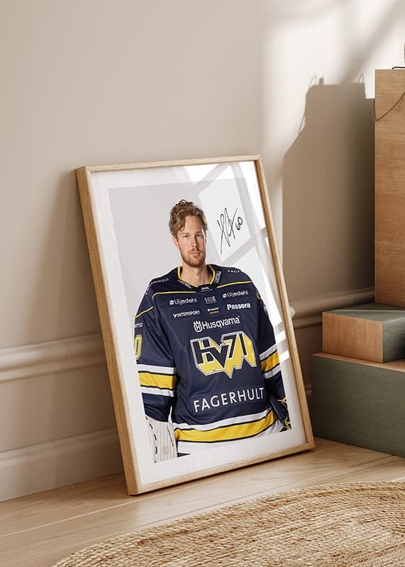 Poster Hugo Alnefelt #60 HV71 2024/2025 crossfade