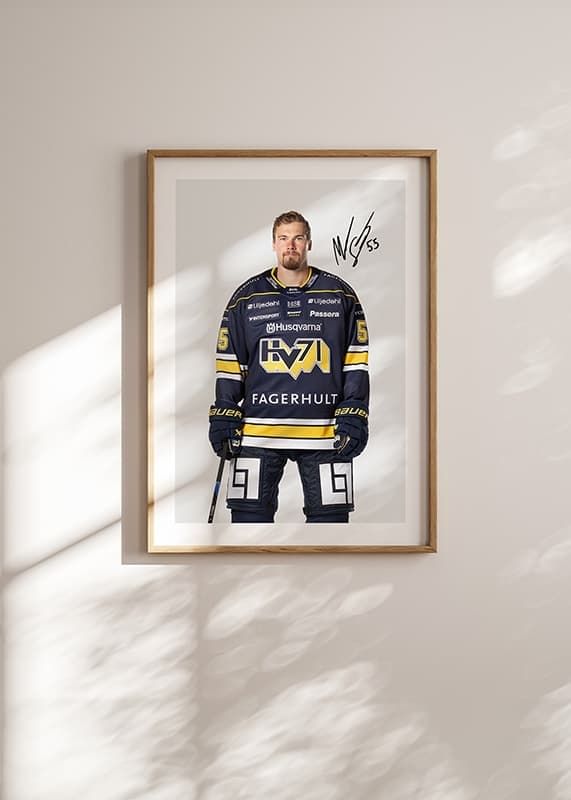 Poster Mikael Seppäla #55 HV71 2024/2025 crossfade