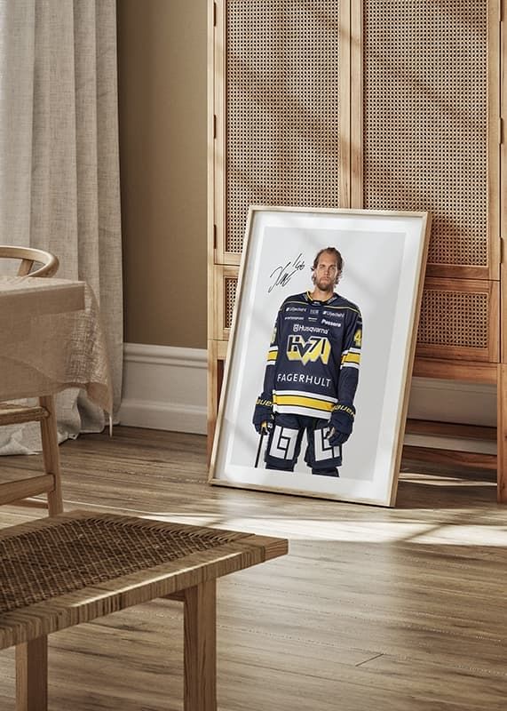 Poster Joona Luoto #46 HV71 2024/2025 crossfade