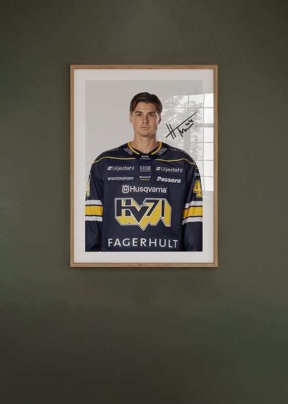 Poster Hugo Fransson #44 HV71 2024/2025 crossfade