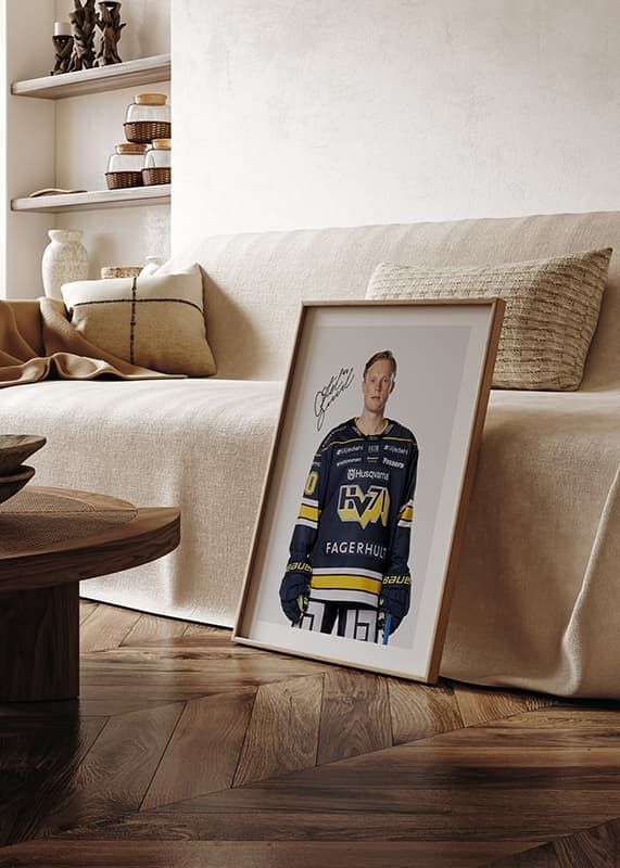 Poster Oskar Stål Lyrenäs #40 HV71 2024/2025 crossfade