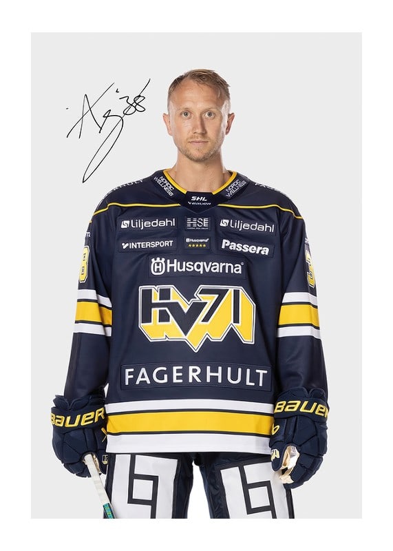 Poster Olle Alsing #38 HV71 2024/2025