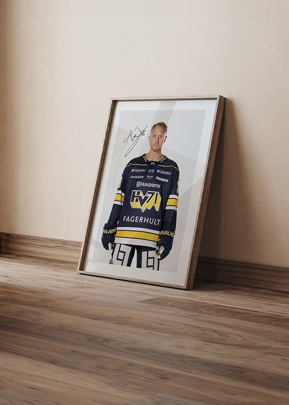 Poster Olle Alsing #38 HV71 2024/2025 crossfade