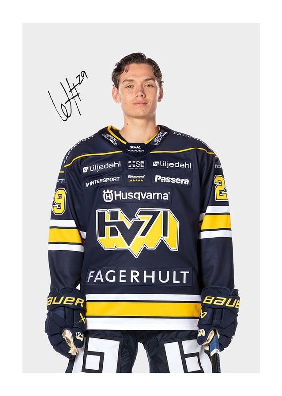 Poster Willhelm Hallquisth #29 HV71 2024/2025
