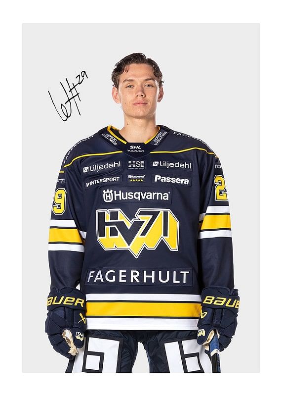 Poster Willhelm Hallquisth #29 HV71 2024/2025