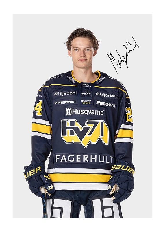 Poster Oscar Fisker Moelgaard #24 HV71 2024/2025