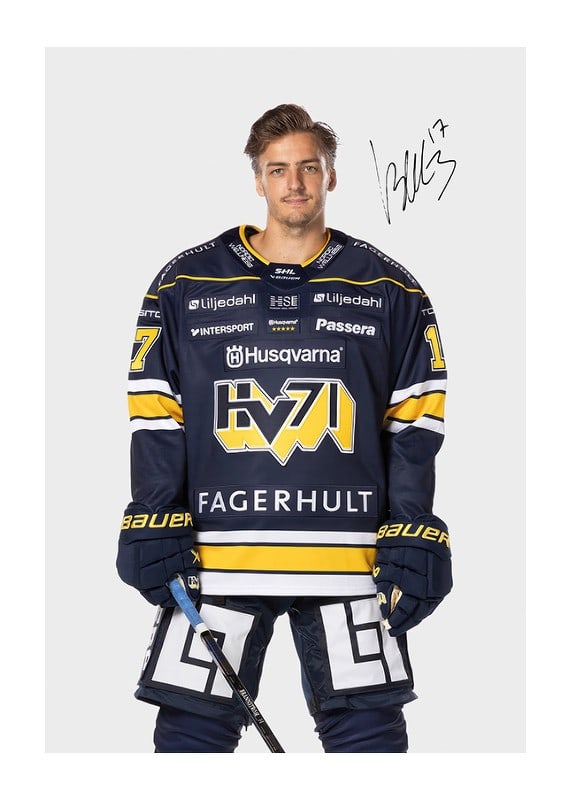 Poster Isac Brännström #17 HV71 2024/2025