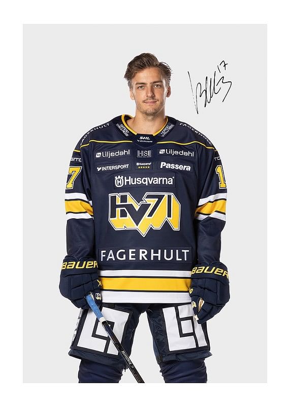 Poster Isac Brännström #17 HV71 2024/2025
