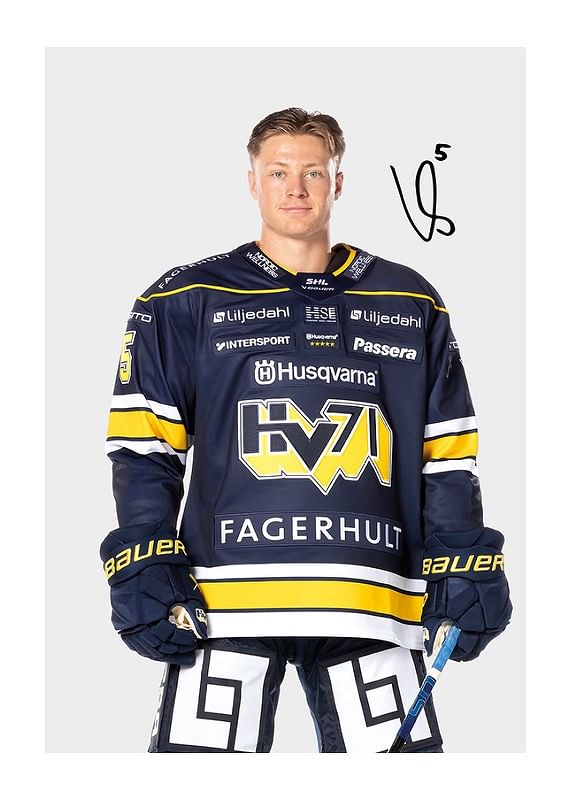 Poster Victor Sjöholm #5 HV71 2024/2025