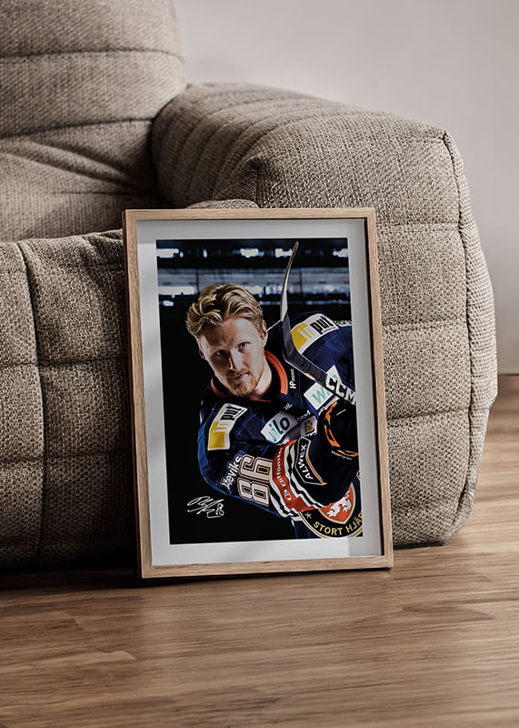 Poster Joachim Blichfeld #86 Växjö Lakers 2024/2025 crossfade