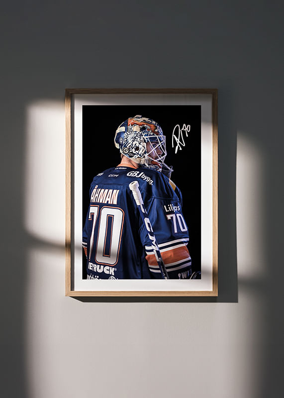 Poster Adam Åhman #70 Växjö Lakers 2024/2025 crossfade