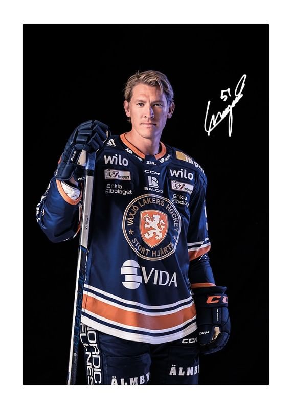 Poster Emil Sylvegård #51 Växjö Lakers 2024/2025