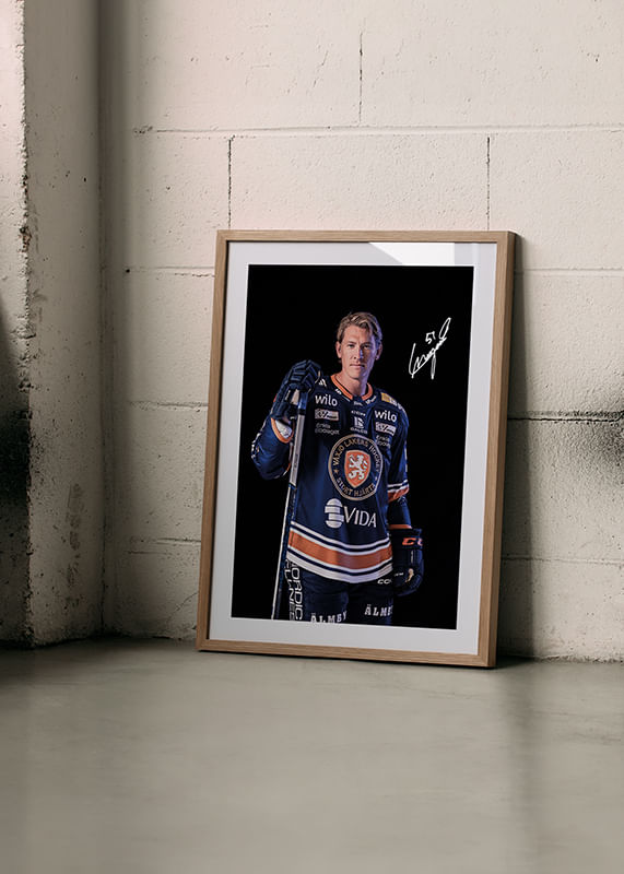 Poster Emil Sylvegård #51 Växjö Lakers 2024/2025 crossfade