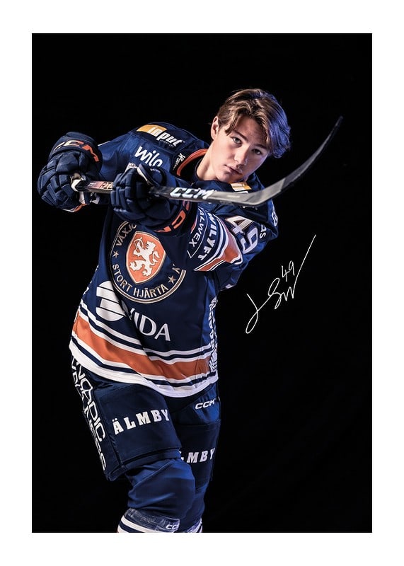 Poster Leo Sahlin Wallenius #49 Växjö Lakers 2024/2025