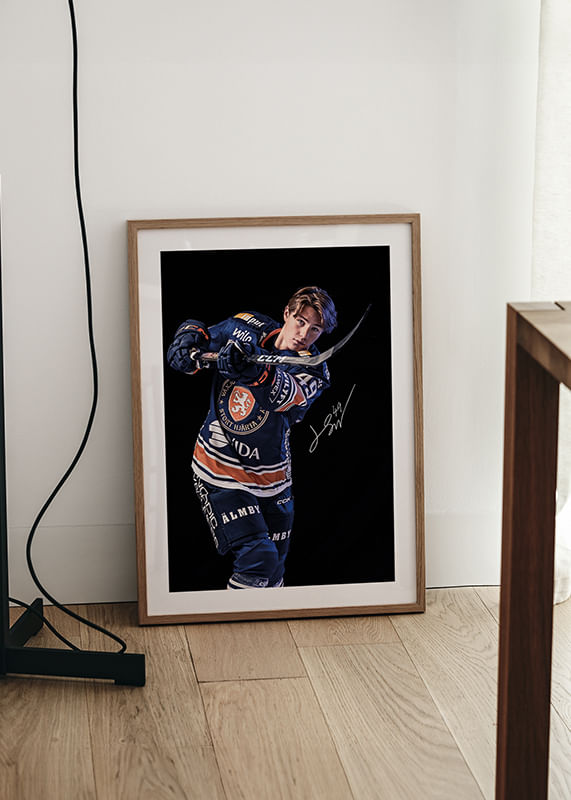 Poster Leo Sahlin Wallenius #49 Växjö Lakers 2024/2025 crossfade