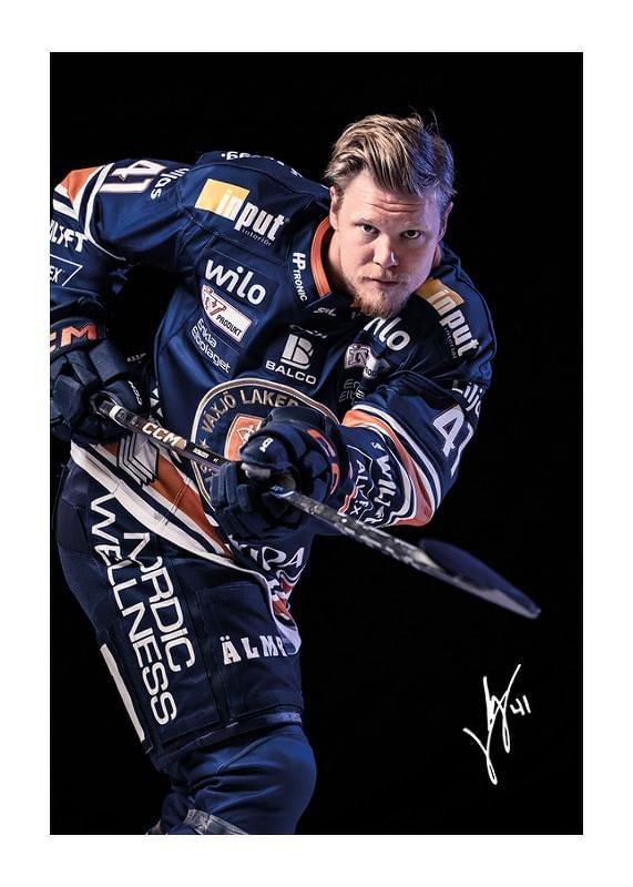 Poster Ludvig Nilsson #41 Växjö Lakers 2024/2025