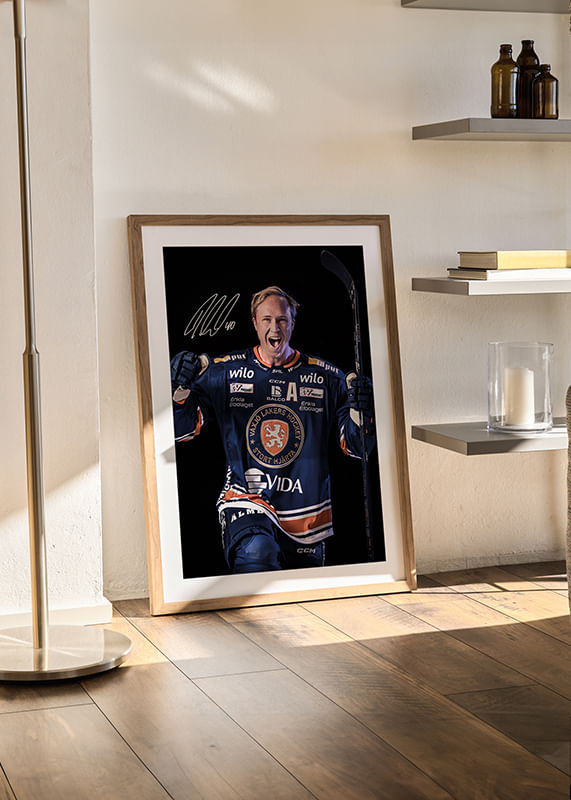 Poster Dennis Rasmussen #40 Växjö Lakers 2024/2025 crossfade